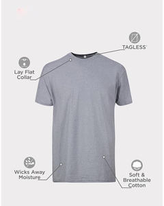 Camiseta de Manga Corta con Cuello en V para Hombre 2025/2026, 100% Algodón, Suave, Transpirable, de Secado Rápido, Informal, Personalizada, de Alta Calidad - Product Image 4