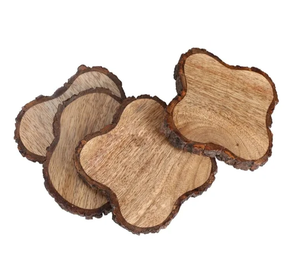 Wooden Coaster Cup Pads Personalised Print Logo Custom Bulk Quality Available Wood Coaster Best Price - Product Image 1