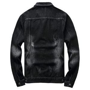 Chaqueta Vaquera Desgastada de Alta Calidad, Ligera, 100% Algodón para Hombre, Estilo Vintage con Botones, Mangas Largas para Verano - Product Image 6