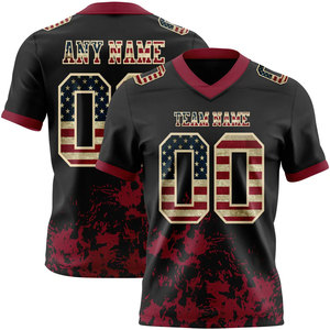 Camiseta de Fútbol Americano Personalizada en Morado y Dorado para Hombre, Cuello en V, Manga Corta, Sublimada, Absorbe la Humedad, Corte Regular, Nombre y Número del Equipo - Product Image 4