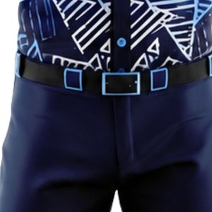 Light Blue Navy Baseball Kit for Men Full Uniform Button Down Jersey Pants Belt Breathable Lightweight <b>Athletic</b> Team Tournament - Product Image 6