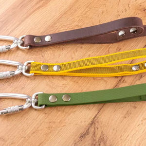 Laisse pour chien à double poignée : mousqueton à verrouillage rotatif, longueur personnalisable - Product Image 1