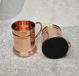 Pure <b>Copper</b> Mugs 16oz, Handmade Solid <b>Copper</b> Drinkware, Rustic Moscow Mule <b>Cups</b>, Ayurvedic Water Mug, Gift for Him Her - Product Image 5