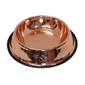 Elegante Comedero Doble para Perros y Gatos con Base Antideslizante e Insertos Extraíbles de Acero Inoxidable para una Fácil Limpieza - Product Image 1