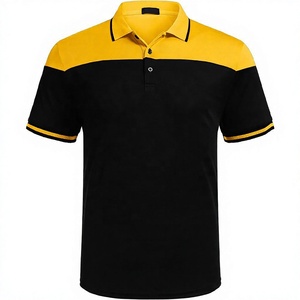 Men's Blue Star Printed Polo <b>Shirt</b> Short Sleeve Regular Fit Casual Style Oxford Fabric Woven Design - Product Image 6