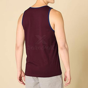 Débardeur décontracté pour homme fabriqué au Pakistan, de haute qualité, séchage rapide, léger, respirant, tricoté en tissu 100% coton, personnalisable pour la salle de sport - Product Image 3