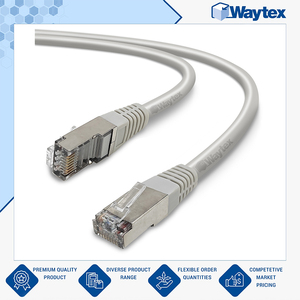 Cable RJ45 Cat. de Grado Profesional, Calidad Premium, 100% Cobre S/FTP LSOH Gris, 0.50m Cable de Red 6A a Precio Directo de Fábrica - Product Image 3