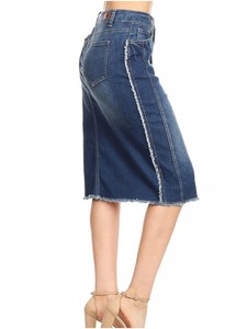 Manufacture Women Denim Jeans keen Length Short Knee-Length Skirt for Young Girl - Product Image 3