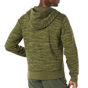 Sweat-shirts à capuche zippés pour hommes, best-sellers, en tissu polaire polyester/coton de haute qualité, séchage rapide, respirant, motif brodé, prix bas - Product Image 6