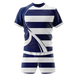 Nuevo Conjunto de Uniforme de Rugby Estampado, Transpirable, de Secado Rápido, Alta Calidad, 100% Poliéster, Logotipo de Equipo Personalizado, Tallas Personalizadas - Product Image 1