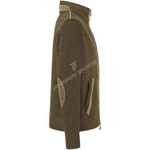Veste de chasse respirante en laine 100% sur mesure, design tricoté, style décontracté pour homme, doublure en polyester, dernière tendance - Product Image 5