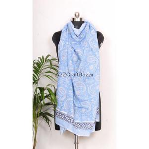 100% Cotton Skin-Friendly Breathable Soft Solid Color Floral Digital Handmade Women's Pareo <b>Sarongs</b> Hijab Beachwear Daily - Product Image 1