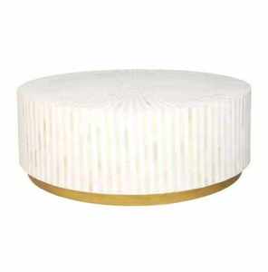 High Quality Modern Design Bone Inlay Round End <b>Table</b> Handmade Drum <b>Side</b> Stool Coffee <b>Table</b> Elegant Bone Inlay Round <b>Side</b> <b>Table</b> - Product Image 2