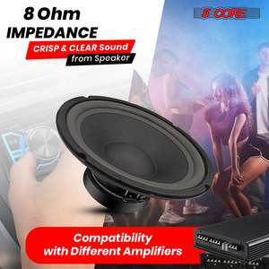 Altavoz Subwoofer PA DJ de 10 Pulgadas, 600W, 5 Núcleos, 8 Ohmios, Bajos Profundos, Repuesto de Audio - Product Image 4