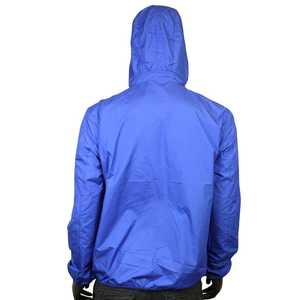 Veste coupe-vent légère à capuche pour homme, fermeture éclair, décontractée, hiver, coupe-vent, logo sur le devant - Product Image 4