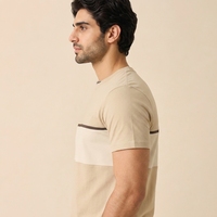 T-shirt décontracté pour homme en coton doux, respirant, coupe classique, manches courtes, streetwear quotidien, OEM