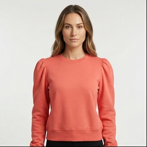 Sudaderas en blanco de alta calidad, sudaderas con capucha para mujer, suéter de gran tamaño con bloque de Color personalizado, ropa de calle para mujer, sudadera de algodón - Product Image 1