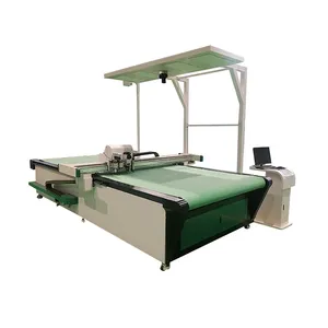 China top leather gloves cutting machine leather embroidery machine best price cnc leather strap cutting machine With V Cutter