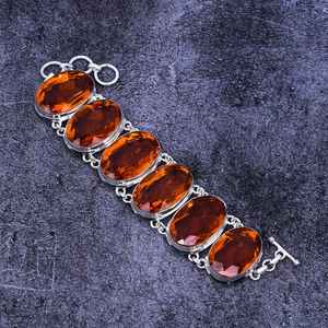 Pulsera de Citrino Facetado, Plata de Ley 925, Joyería Bohemia Hecha a Mano, Piedra Preciosa Natural, Pulsera para Mujer, Venta al por Mayor - Product Image 2