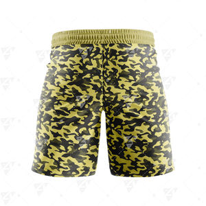 Shorts pour hommes en coton mélangé respirant, taille mi-haute, style streetwear, avec logo personnalisé imprimé, pour adultes, fabriqués au Pakistan. - Product Image 1