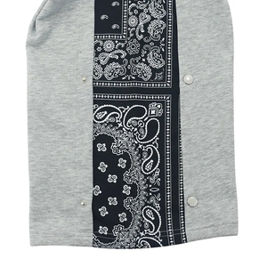 กางเกงวอร์มสีเทาแบบกำหนดเองสำหรับผู้ชาย กางเกงขายาวทรงหลวมแบบมีกระดุมด้านข้าง สไตล์สตรีทแวร์ กางเกงจ็อกเกอร์ลำลอง กางเกงกีฬา รับผลิตแบบ OEM ODM - Product Image 3