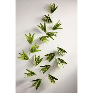 Support mural en métal pour bougies, motif fleurs et feuilles, style muguet, pour bougies chauffe-plat, guirlande suspendue, décoration de mariage, fête et maison, vente en gros - Product Image 1