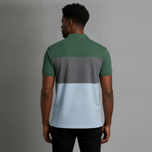 Polo homme 100% coton, coupe ample, logo imprimé DTF personnalisé, séchage rapide, manches courtes, boutons, OEM/ODM. - Product Image 4
