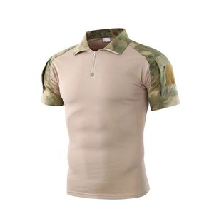 Camiseta táctica de combate verde de entrenamiento al aire libre G2 de manga corta con servicio OEM de fábrica - Product Image 1