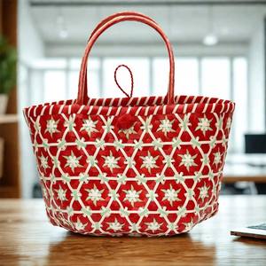 Bolso de Mano Ecológico de Plástico Reciclado, Bolso Tote Sostenible, Bolso de Compras Reutilizable - Product Image 6