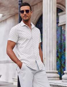 Chemise décontractée imprimée pour homme, manches courtes, style hawaïen tropical, boutonnée, motif floral coloré, idéale pour l'été et les vacances - Product Image 6