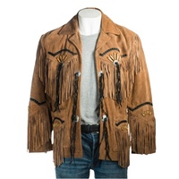 Veste d'hiver décontractée pour homme en cuir de vachette respirant, avec franges, design personnalisé, grande taille, chauffante, séchage rapide, à pompons, qualité OEM