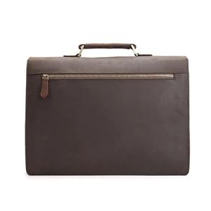 Porte-documents pour ordinateur portable 15 pouces en cuir véritable Crazy Horse, style vintage, pour hommes, usage quotidien, sac de protection pour le bureau, LLB-0354 - Product Image 2