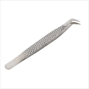 Pinzas Profesionales Duraderas para Pestañas de Acero Inoxidable, Diseño Personalizable OEM, Clip con Punta Dentada Blanca Impresa, Precisión - Product Image 2