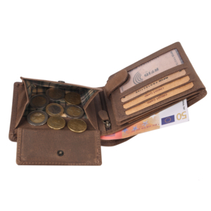 Cartera Delgada de Cuero para Hombre con Bloqueo RFID, Diseño Minimalista, Gran Capacidad para Tarjetas y Efectivo, Venta Directa de Fábrica - Product Image 2