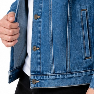 Chaqueta Vaquera Clásica para Hombre, Tela Resistente, Tacto Suave, Costuras de Calidad Hechas a Medida, Ajuste Cómodo, Dos Bolsillos en el Pecho - Product Image 6