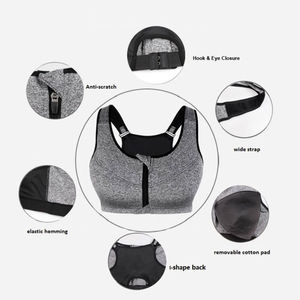 Soutiens-gorge de sport légers grande taille pour l'entraînement et les activités physiques, avec maintien élevé, confort et logo frontal - Product Image 5