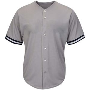 Camiseta de béisbol personalizada de alta calidad, logotipo personalizado, sublimado, nombre del equipo, número, línea de rayas, estampado, ropa deportiva de talla grande para hombre - Product Image 4