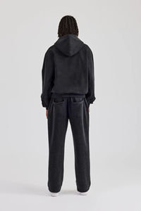 Ensemble de survêtement vintage délavé à l'acide pour homme, sweat à capuche oversize et pantalon de jogging, marque privée OEM - Product Image 3