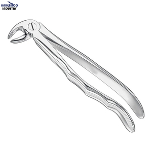 Pinces d'extraction manuelles de marque personnalisée, taille anatomique 24, certifiées CE Classe I, argent, garantie 1 an, modèle HI-2223 - Product Image 1