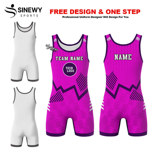 Combinaison de lutte pour hommes, logo personnalisable sur le devant, spandex/polyester, respirante, séchage rapide, légère, uniforme ajusté - Product Image 5