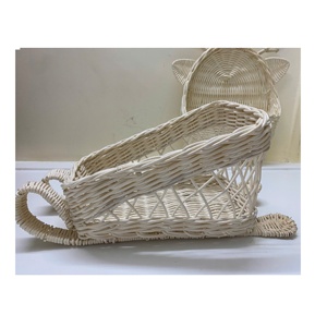 Vietnam usine fait à la main rotin pin arbre panier pour vacances Table décor écologique arbre de noël osier décoration table - Product Image 4