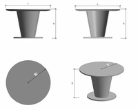 Table à manger moderne de luxe en ciment, haute qualité, durable, fabriquée au Vietnam, facile à emballer, pour appartement, villa, hôtel, canapé d'angle/fauteuil
