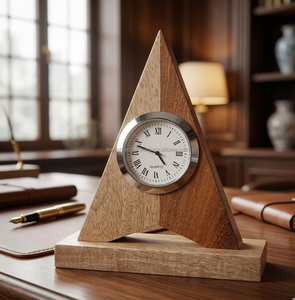 Horloge de bureau miniature créative en bois, montre décorative de table pour la maison, le bureau, décoration de bureau, article cadeau en bois, approvisionnement direct d'usine - Product Image 4