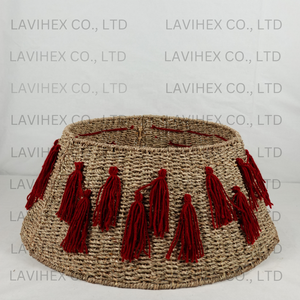 Venta al por mayor granja redonda algas marinas collar de árbol de Navidad para vacaciones accesorios de decoración del hogar hecho en Vietnam precio barato - Product Image 4