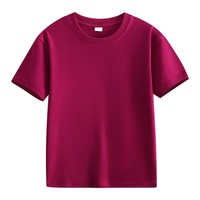 T-shirt pour garçons en coton à manches courtes, personnalisé avec logo brodé, doux, respirant et confortable, fabriqué en Chine par BD Factory EM.