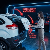 Kit de Conversión Completo de Portón Trasero Eléctrico Inteligente Antipinzamiento con Control Remoto Yilin, Resistente a la Corrosión, Alto Torque, para Modelos Hyundai H1