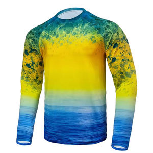 Chemise de pêche à manches longues, sublimation personnalisée, protection UV UPF 50+, vêtements de pêche pour hommes, t-shirts de pêche pour hommes - Product Image 1