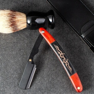 New Arrival Custom Male Professional Stainless Steel Straight Razor <b>Plastic</b> Handle High Grade Single <b>Edge</b> Blades Foldable Clean - Product Image 4