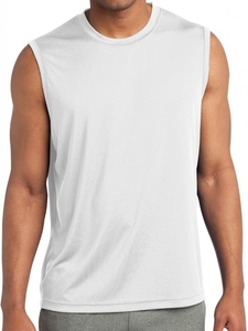 Camiseta sin mangas para hombre, cuello redondo, color sólido, licra, poliéster, alta calidad, transpirable, tejido de punto, informal, para verano - Product Image 4