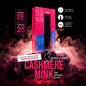 Pestañas Individuales Charmlash al por Mayor, Bandeja de Pestañas de Visón Cashmere Mate, Caja de Empaque Personalizada para Pestañas, PBT de Alta Gama Sin Efecto Rizado - Product Image 1